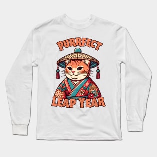 Leap year cat Long Sleeve T-Shirt